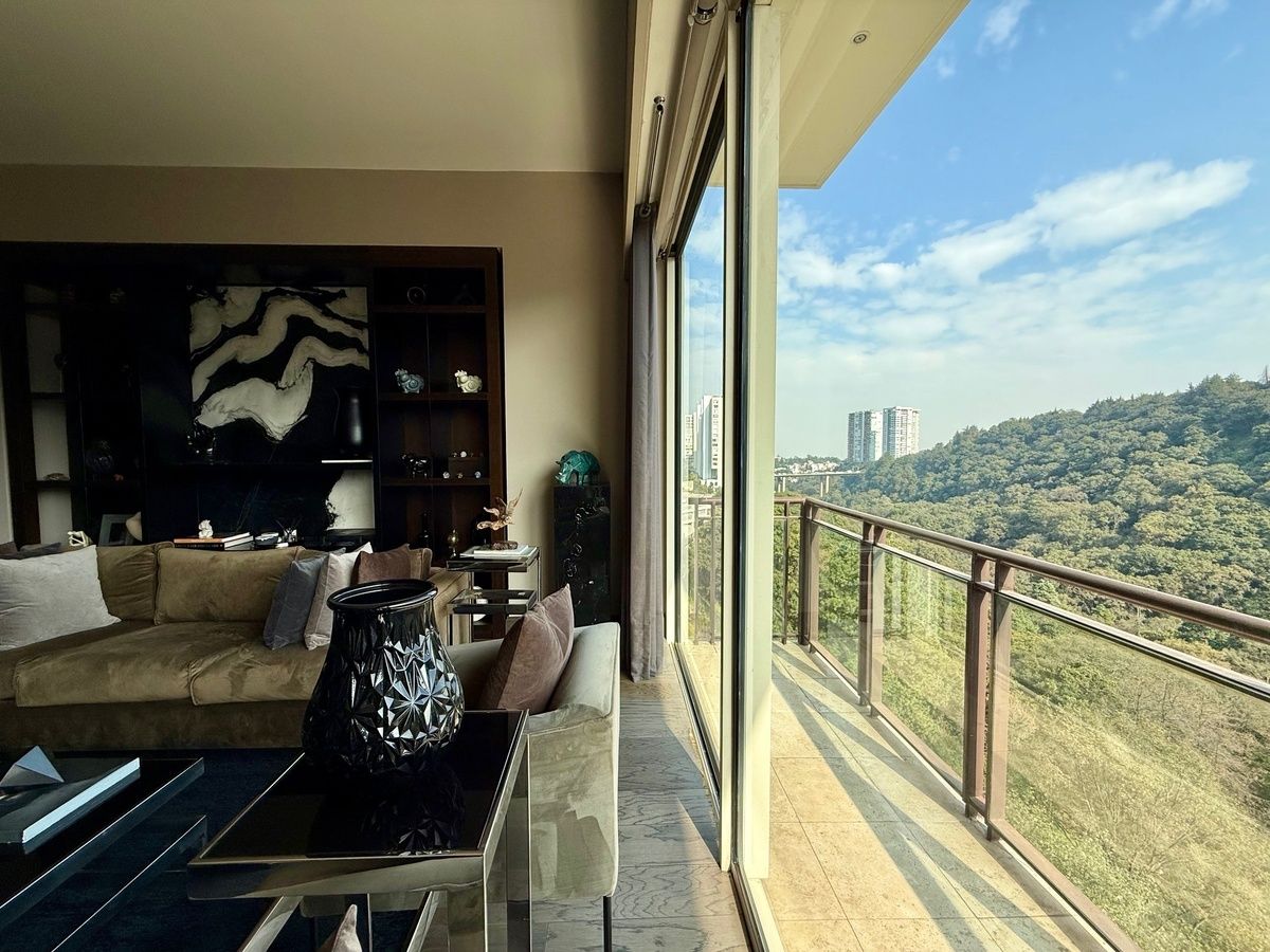 exclusivo departamento piso bajo en venta en cumbres de santa fe