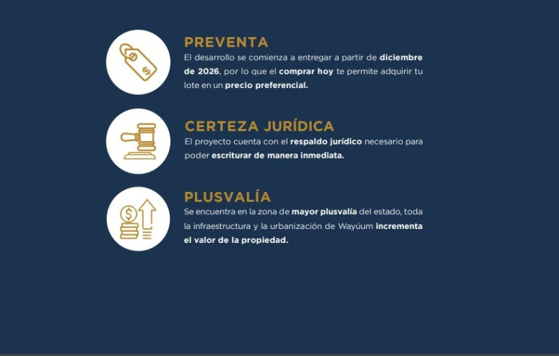 Preventa Lote Règimen Condominio Merida 8min Playa