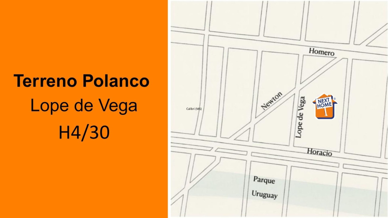 TERRENO POLANCO LOPE DE VEGA H4/30