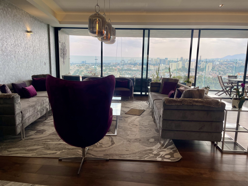 RENTA DEPARTAMENTO AMUEBLADO Y EQUIPADO CON TERRAZA  - LAS P�?RGOLAS - BOSQUE REAL