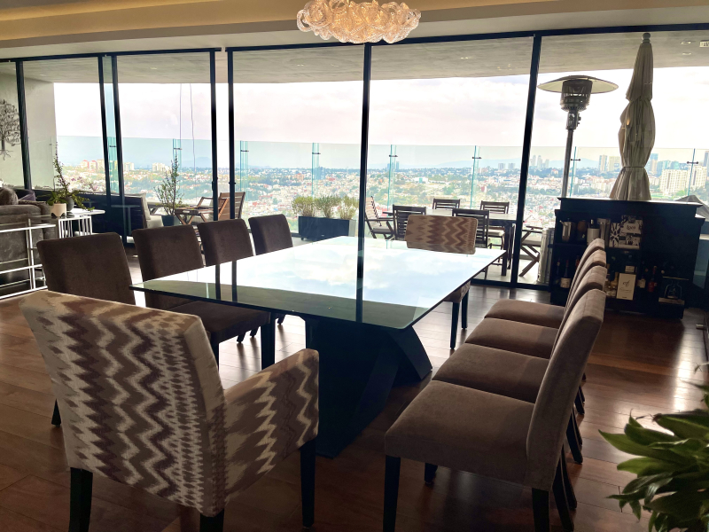 RENTA DEPARTAMENTO AMUEBLADO Y EQUIPADO CON TERRAZA  - LAS P�?RGOLAS - BOSQUE REAL