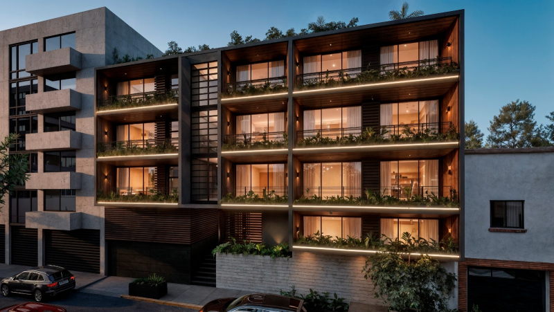 Preventa departamentos con acabados de lujo en Del Valle Norte