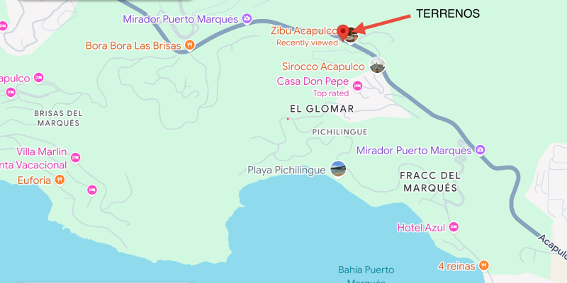 TERRENOS EN  VENTA EN AV. ESC�?NICA, ACAPULCO, GUERRERO.