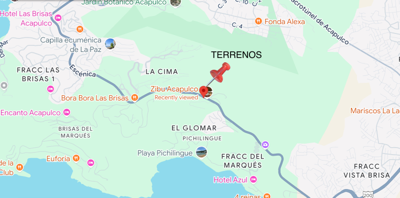 TERRENOS EN  VENTA EN AV. ESC�?NICA, ACAPULCO, GUERRERO.