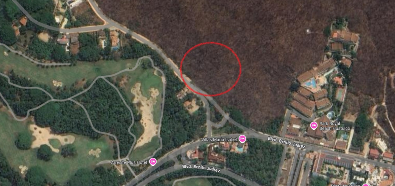 Terreno en venta campo de golf Huatulco, Oaxaca, usos mixtos 