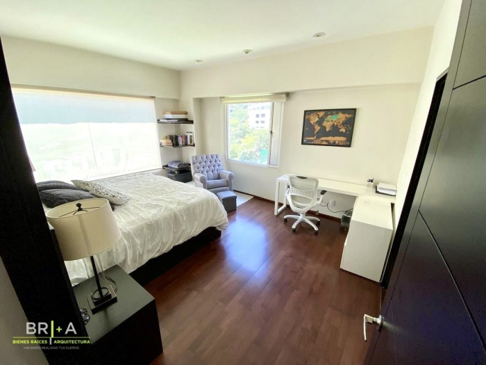 departamento en venta en bosque real, residencial palmeras, huixquilucan