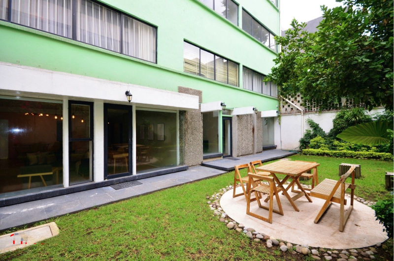 DEPARTAMENTO AMUEBLADO EN RENTA, ESTILO GARDEN HOUSE POLANCO 