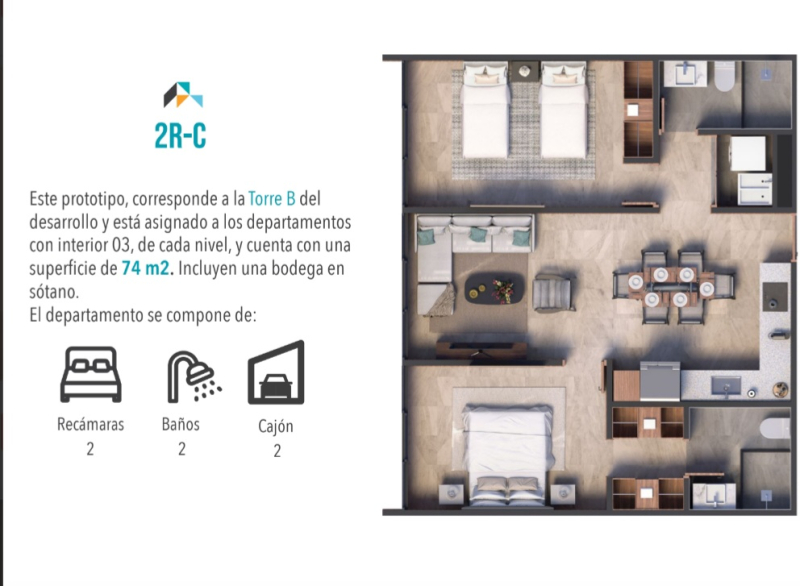 Departamentos En Venta En Colonia Moderna De 1 , 2 Y 3 Recámaras