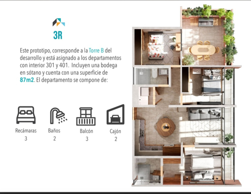 Departamentos En Venta En Colonia Moderna De 1 , 2 Y 3 Recámaras