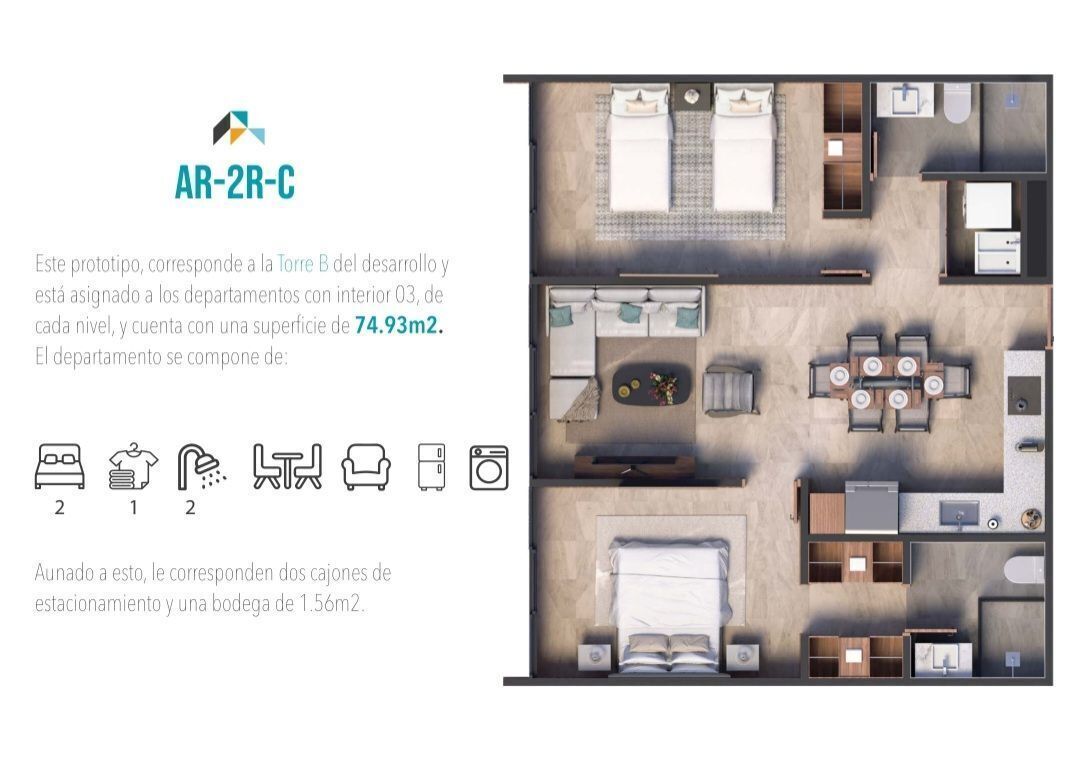 Departamentos En Preventa En Colonia Moderna De 1 , 2 Y 3 Recámaras