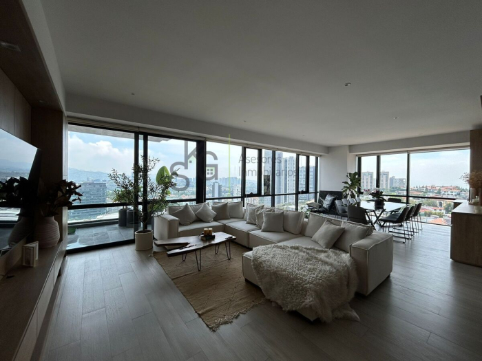 departamento con terraza en venta en en cosmocrat interlomas