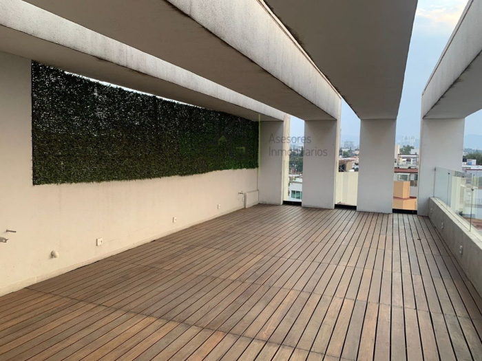 departamento con roof garden privado y tecnología intel en lomas de tecamachalco