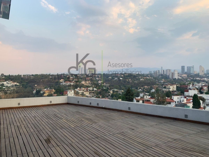 departamento con roof garden privado y tecnología intel en lomas de tecamachalco