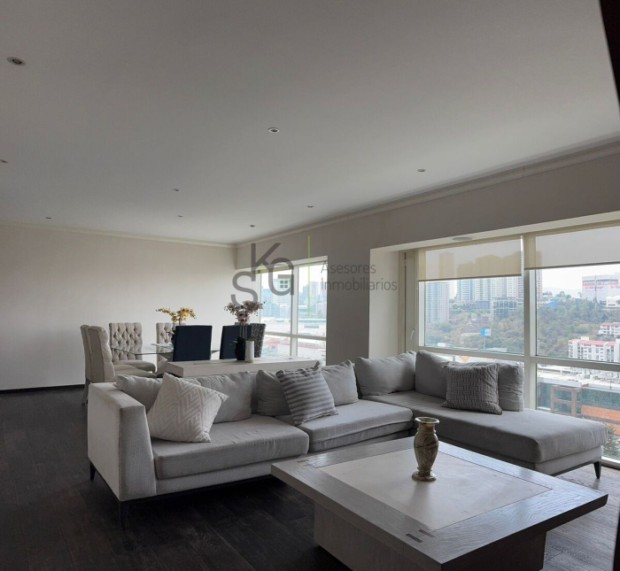 SE RENTA �?? DEPARTAMENTO AMUEBLADO EN AV. SANTA FE 455  Ubicación privilegiada: A