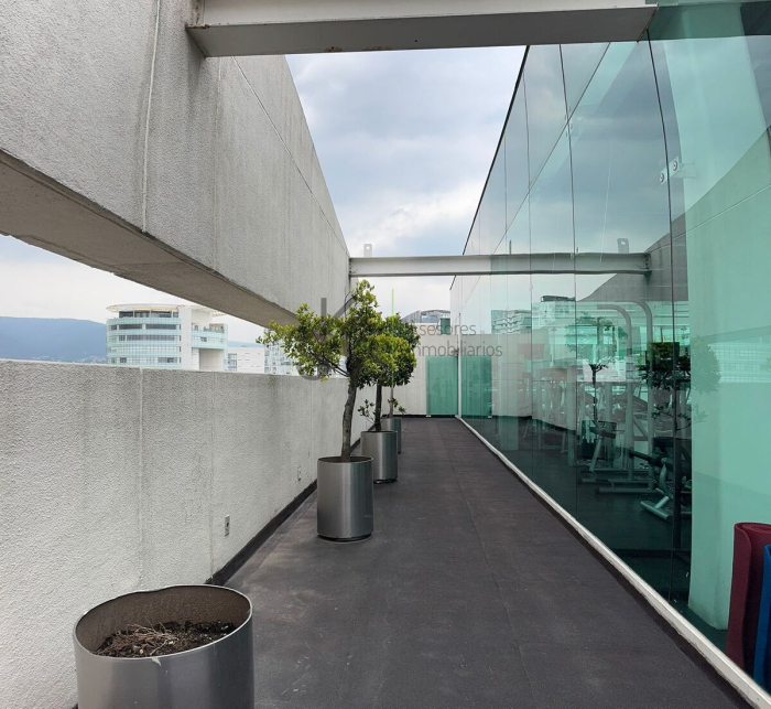 SE RENTA �?? DEPARTAMENTO AMUEBLADO EN AV. SANTA FE 455  Ubicación privilegiada: A