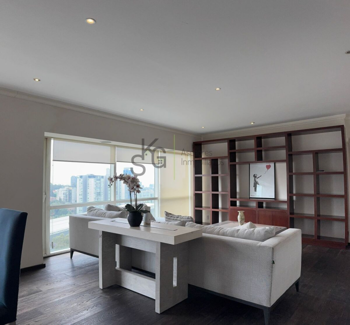 SE RENTA �?? DEPARTAMENTO AMUEBLADO EN AV. SANTA FE 455  Ubicación privilegiada: A