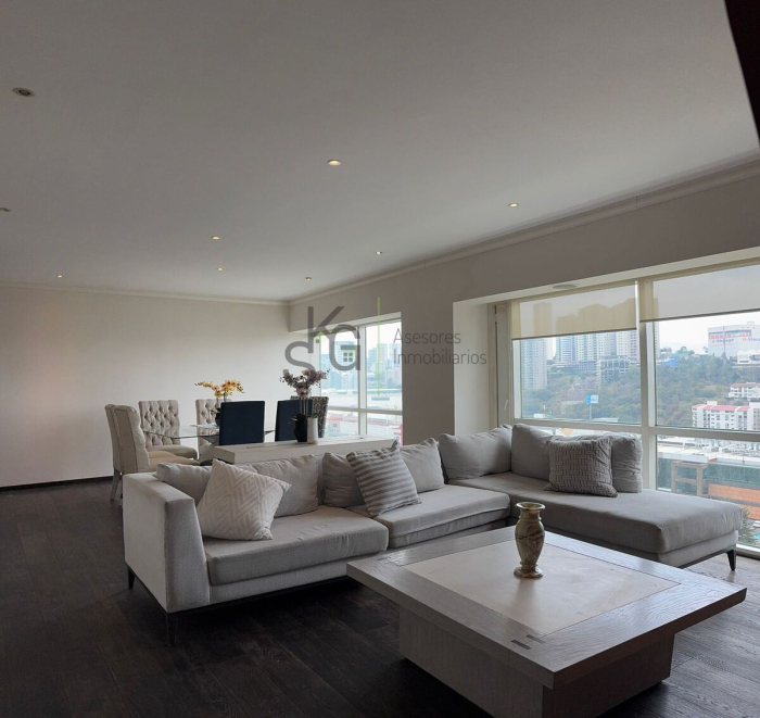 SE RENTA �?? DEPARTAMENTO AMUEBLADO EN AV. SANTA FE 455  Ubicación privilegiada: A