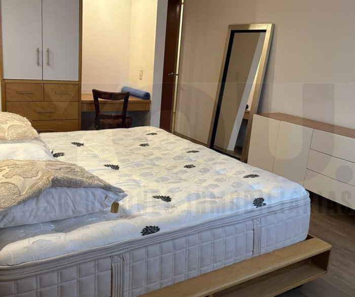 renta departamento amueblado con balcón en polanco