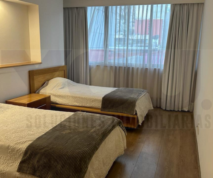 renta departamento amueblado con balcón en polanco