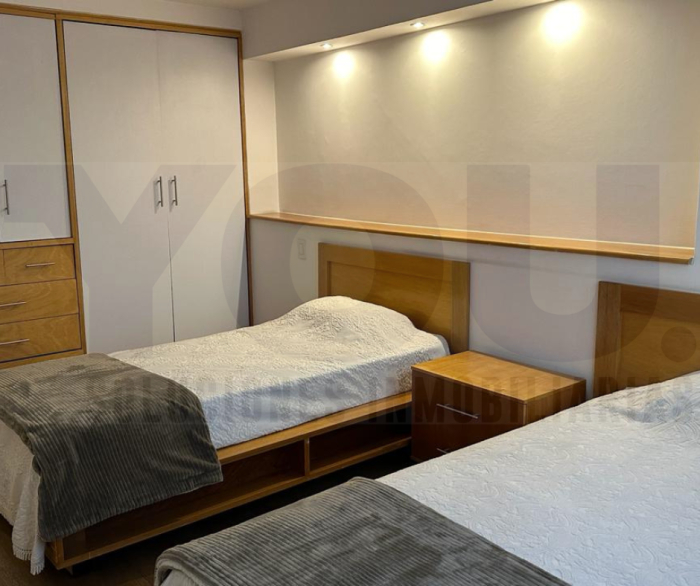renta departamento amueblado con balcón en polanco