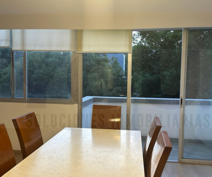 renta departamento amueblado con balcón en polanco