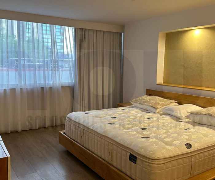 renta departamento amueblado con balcón en polanco