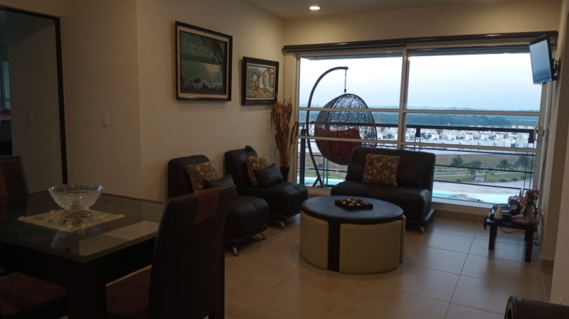 ph amueblado con roof garden, jacuzzi y vista total a la laguna | dream lagoons