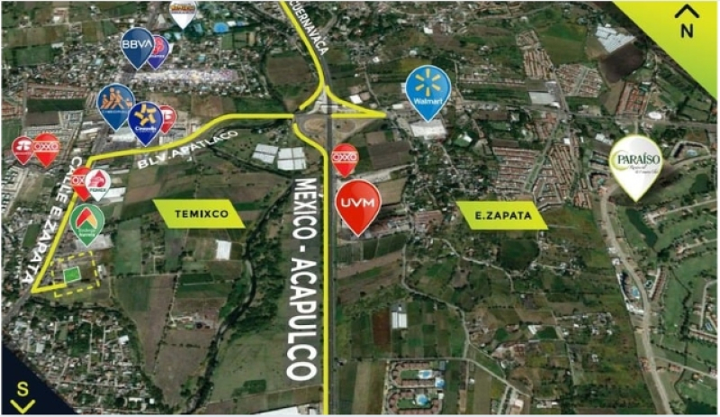 terreno en venta en temixco centro