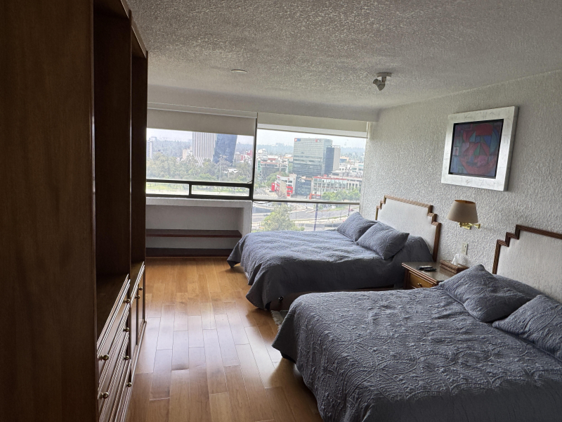 en la mejor  zona de polanco rodeado parques , restaurantes y zonas comerciales , escuelas, bancos, todo caminando. excelente vista a campo marte , fuente de petroles  edificio con vigilancia 24 horas 
