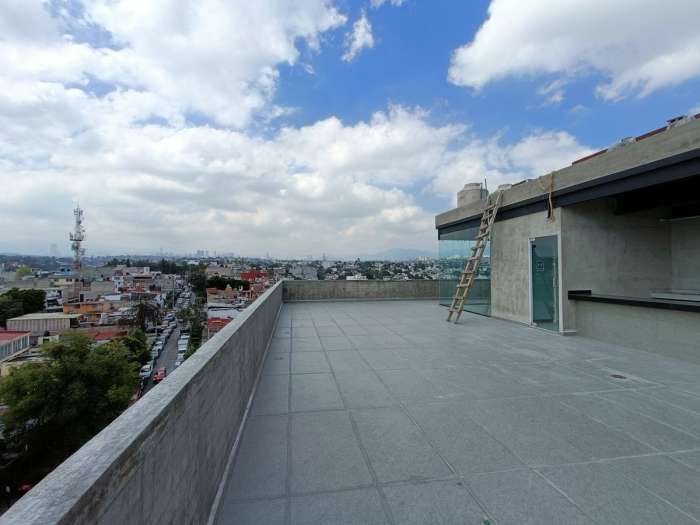 departamento nuevo con terraza, tecamachalco