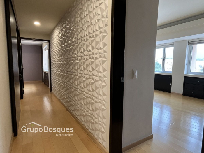 departamento en renta en  sayabes, bosque real  huixquilucan