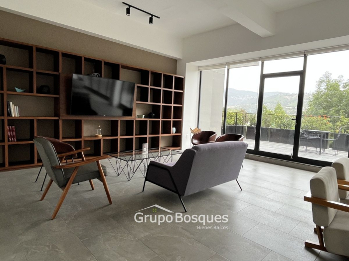 departamento en renta en  sayabes, bosque real  huixquilucan