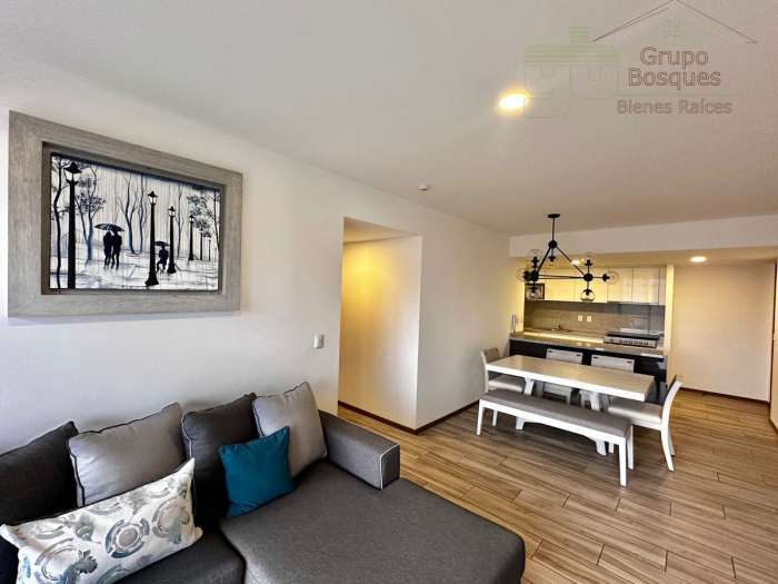 departamento en renta en torre morat bosque real.
