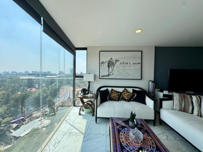 magnifico departamento amueblado en renta - lomas manuel ávila camacho