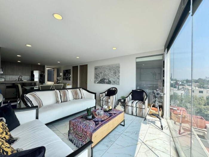 magnifico departamento amueblado en renta - lomas manuel ávila camacho
