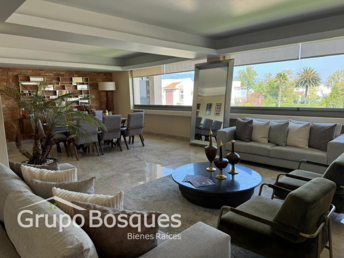 departamento en venta en residencial del bosque, lomas country, huixquilucan