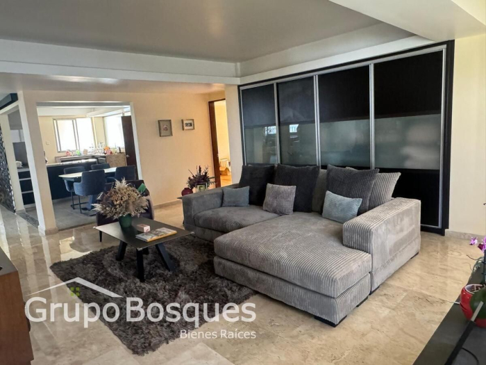 departamento en venta en residencial del bosque, lomas country, huixquilucan
