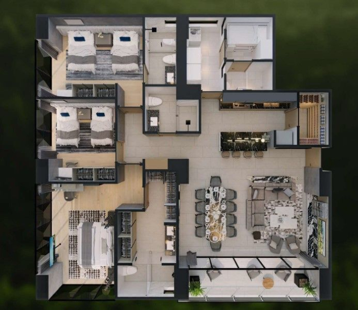 departamento en venta en bosque real, la realeza, huixquilucan