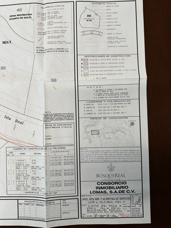 TERRENO EN VENTA EN BOSQUE REAL