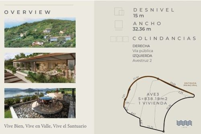 Venta de Terreno, 1257.09 m2, en Santuario fraccionamiento ecológico Avestruz