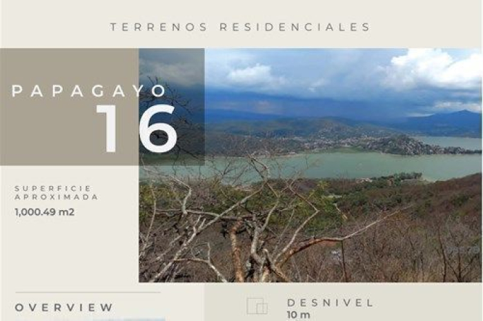 Venta de Terreno de 1257.09 m2, Santuario fraccionamiento ecológico Papagayo 16