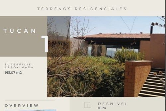 Venta de Terreno de 951.07 m2 en el Santuario fraccionamiento ecológico Tucán 1
