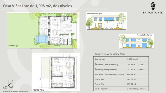 Preventa Casa en Venta La Santa VID (Viñedo)