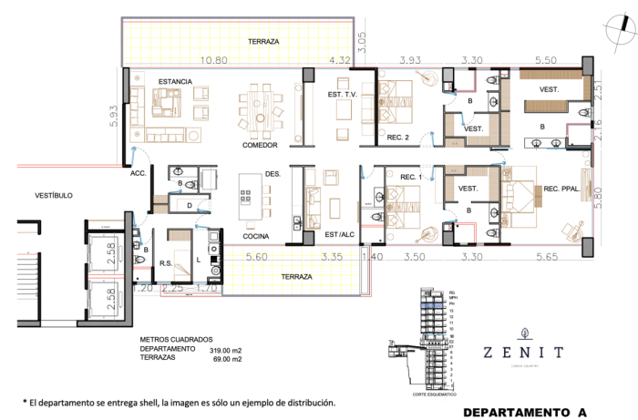 departamento en venta, zenit lomas country club, huixquilucan