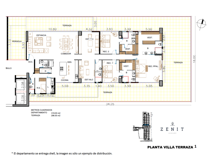 departamento en venta, zenit lomas country club, huixquilucan