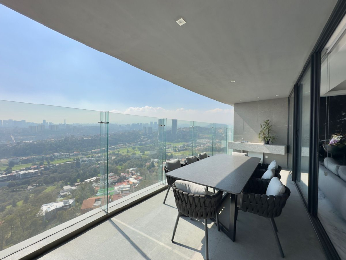 departamento en venta en bosque real en residencial punta pérgola, huixquilucan