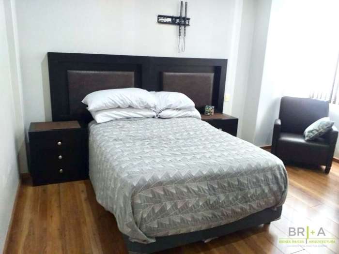 departamento amueblado en renta en hacienda del ciervo, interlomas