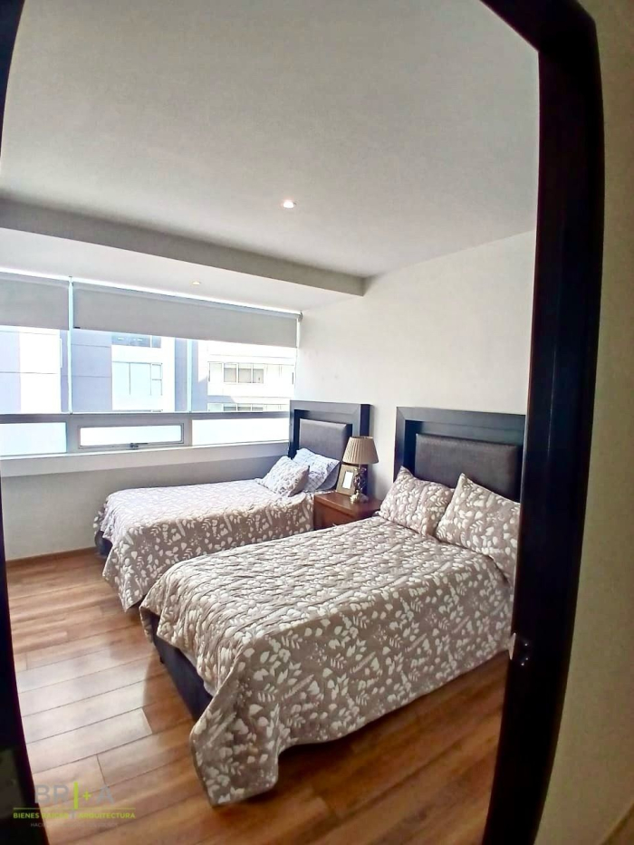 departamento amueblado en renta en hacienda del ciervo, interlomas