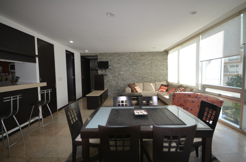 DEPARTAMENTO EN RENTA AMUEBLADO, TECAMACHALCO 