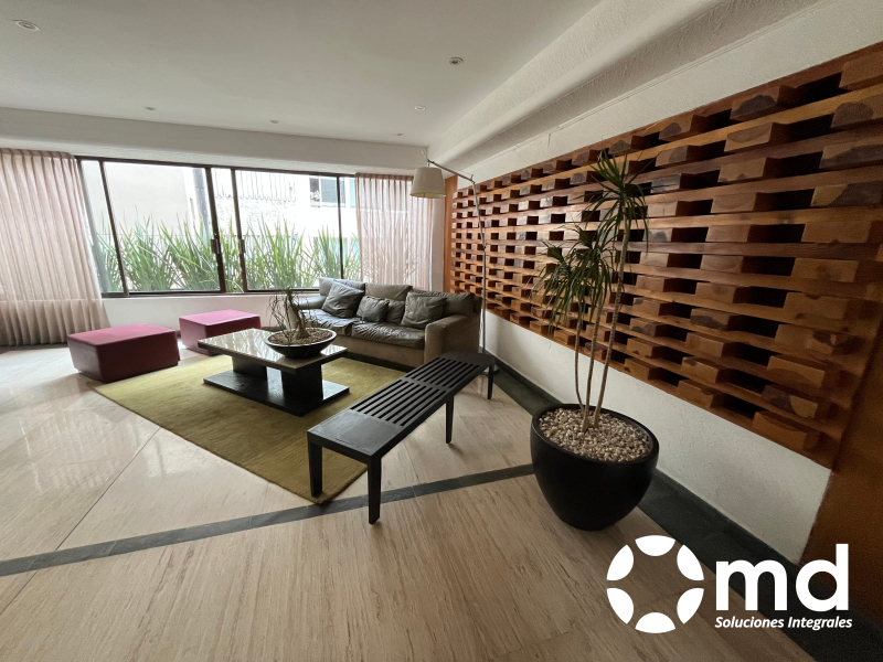 Departamento En Renta En Bosques De Las Lomas Con Jardín Privado